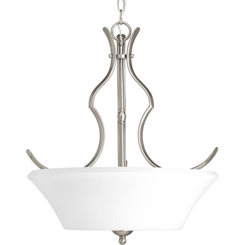 Applause 3 Light 19.62 inch Brushed Nickel Inverted Pendant Ceiling Light