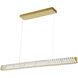 Golden Ratio 1 Light 43.3 inch Satin Gold Linear Pendant Ceiling Light