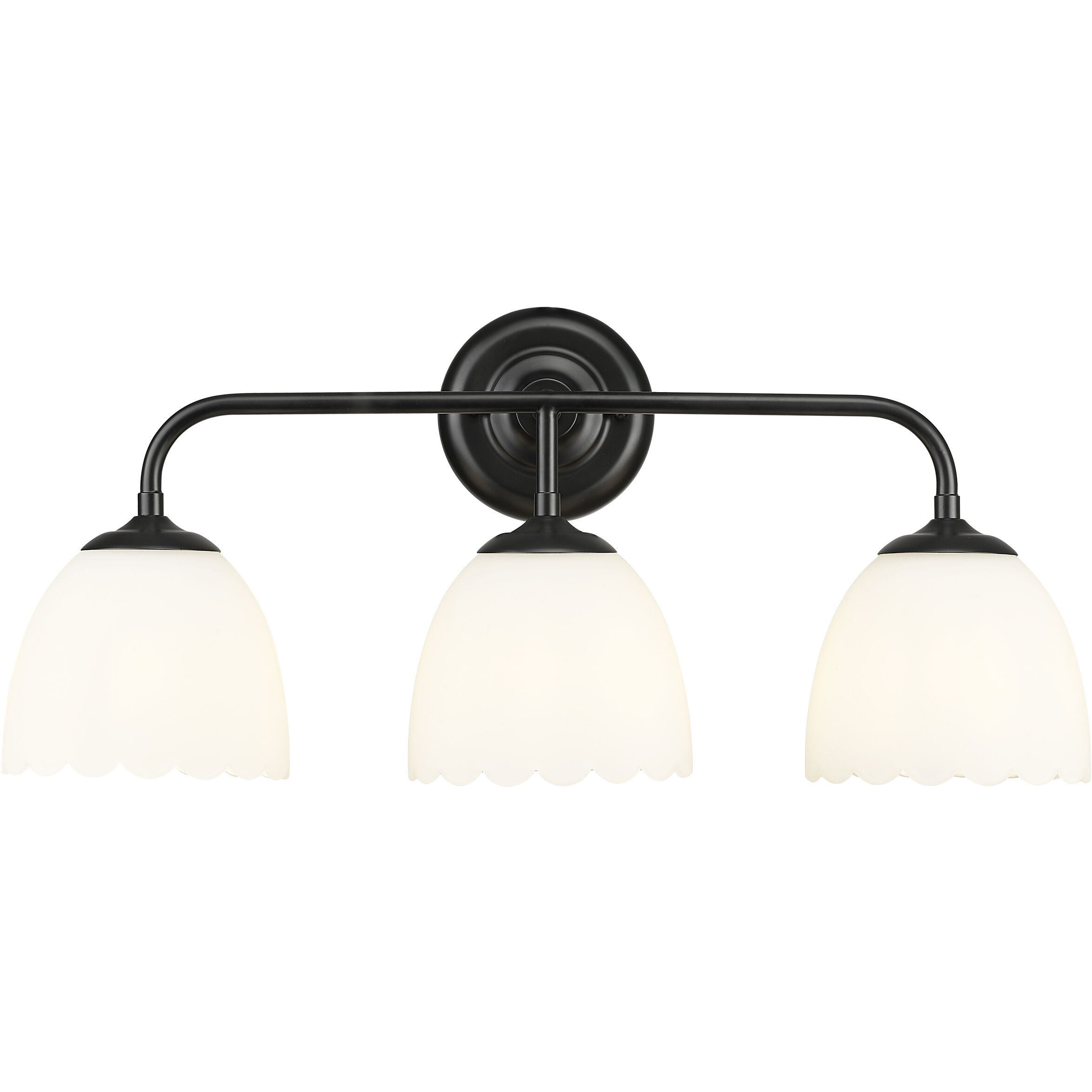 Dorinda Vanity Wall Light in Matte Black