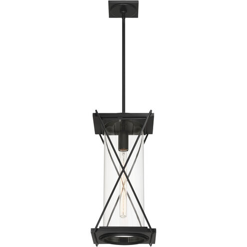Rockhill 1 Light 9.5 inch Dark Matte Black Outdoor Pendant