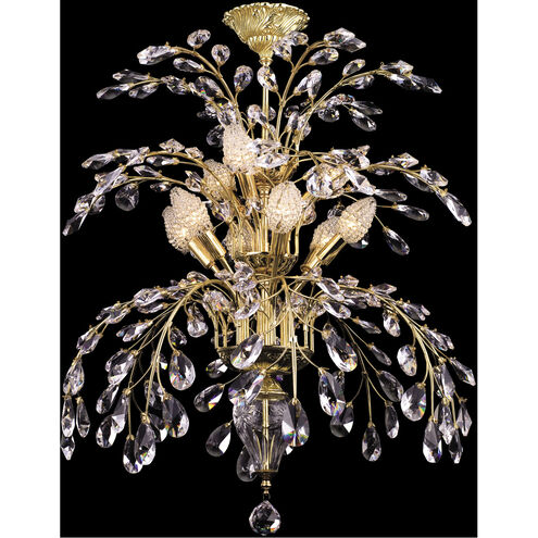 Wallington 9 Light 24 inch Gold Crystal Chandelier Ceiling Light