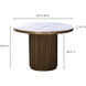 Tower 42 X 42 inch Yellow Dining Table