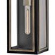 Shaw 2 Light 24 inch Black with Burnished Bronze Outdoor Wall Mount