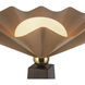 Furrow 65 inch 60 watt Peach Floor Lamp Portable Light