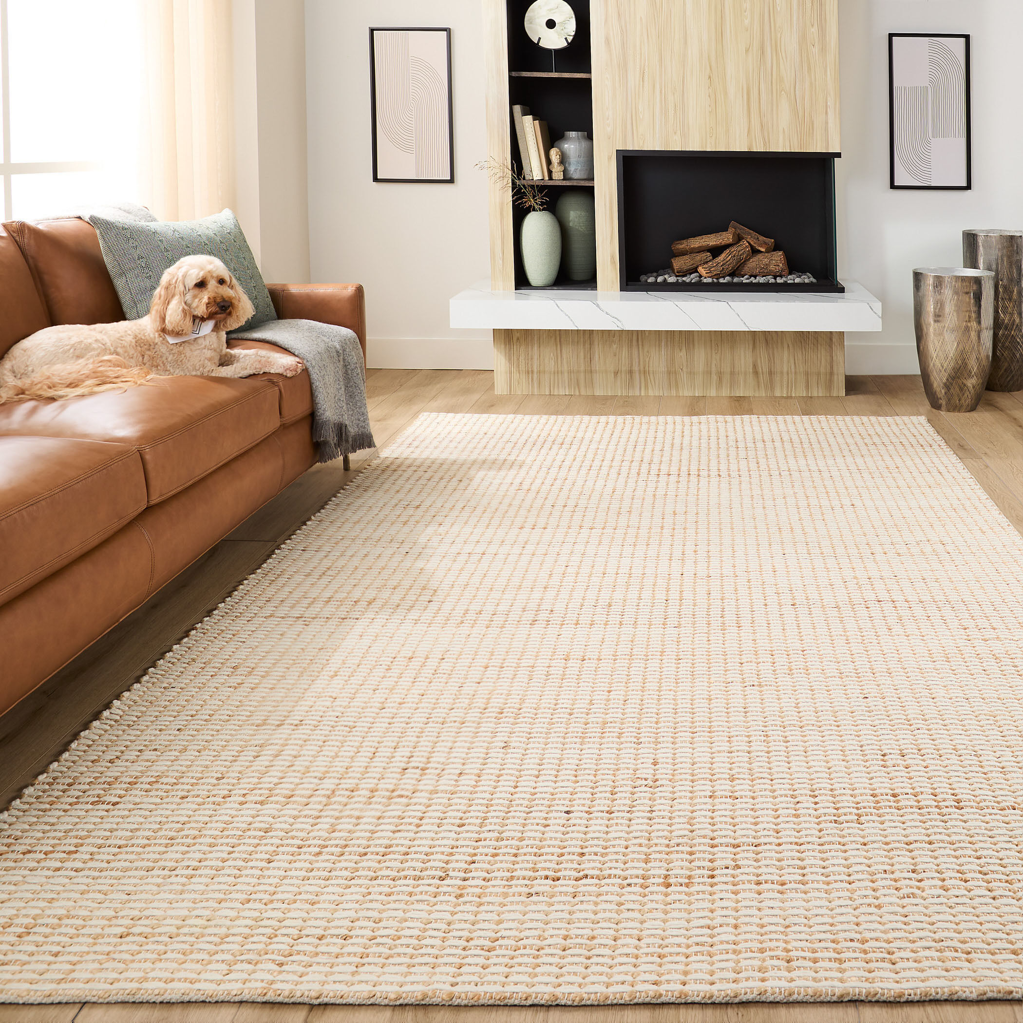 Chara 36 X 24 inch Neutral Rug in 2 x 3