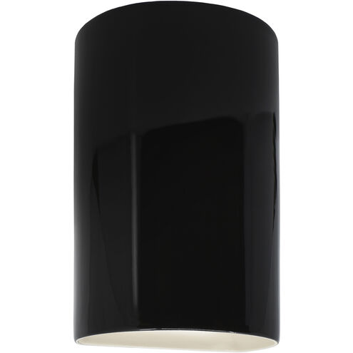 Ambiance 1 Light 5.75 inch Gloss Black ADA Wall Sconce Wall Light