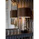 MarketPlace 34 inch 100 watt Spotted White Wash Steel Table Lamp Portable Light