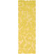 Stencil 36 X 24 inch Bright Yellow Rug