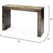Charlemagne 48 X 15 inch Acid Washed Metal Console Table