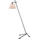 Kiowa 53 inch 60 watt Satin Black Floor Lamp Portable Light