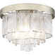 Ciara 3 Light 13 inch White Gold Flush Mount Ceiling Light