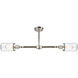 Franklin Restoration Dover 2 Light 21 inch Polished Nickel Island Light Ceiling Light in Seedy Glass, Franklin Restoration