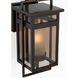 C&M by Chapman & Myers Fairhaven 1 Light 18.75 inch Truffle Outdoor Wall Light in LED