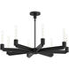 Alora Mood Claire 8 Light 32 inch Matte Black Chandelier Ceiling Light