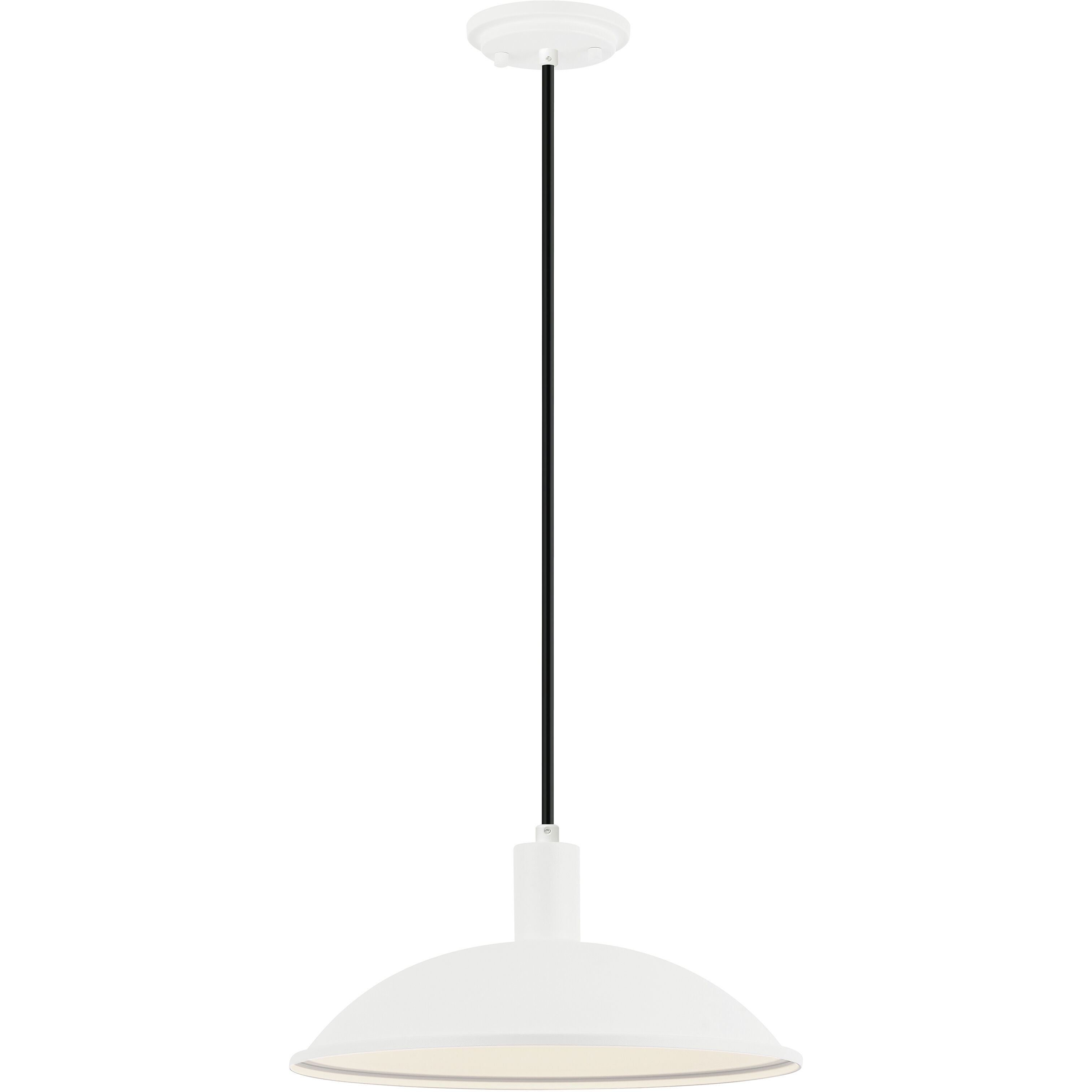 Farmley 1 Light 12 inch Matte White Outdoor Pendant