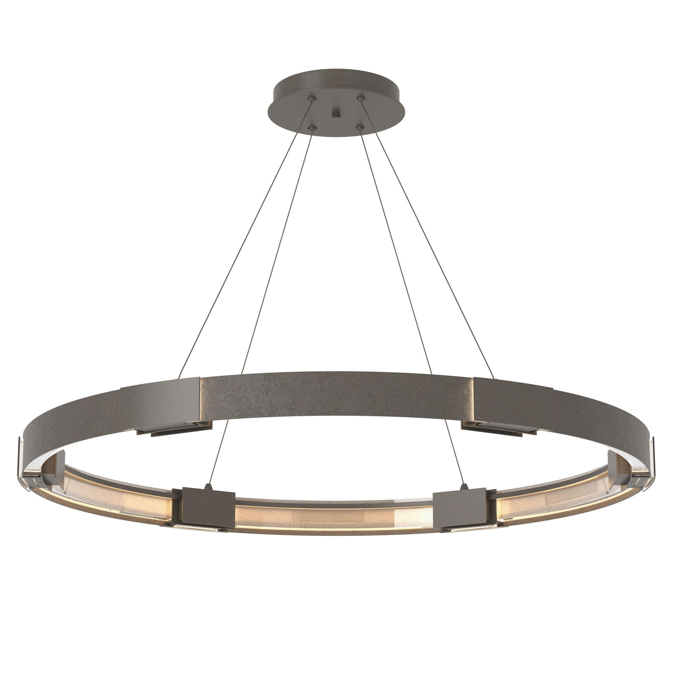 Aura LED 48 inch Dark Smoke Pendant Ceiling Light, Large