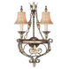 Pomplano 2 Light 16 inch Palacial Bronze with Gilded Accents Wall Sconce Wall Light