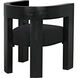 Eros Hand Rubbed Black Dining Chair