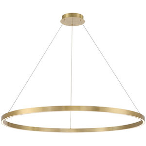 Lunar 48.75 inch Aged Brass Pendant Ceiling Light