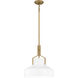 Brecken 2 Light 14.75 inch Aged Brass Pendant Ceiling Light