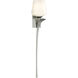 Antasia 1 Light 6 inch Sterling Sconce Wall Light, Single Glass
