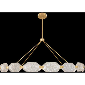 Allison Paladino LED 74 inch Gold Pendant Ceiling Light