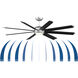 Stellar Custom Silver Fan Motor, Blades Sold Separately