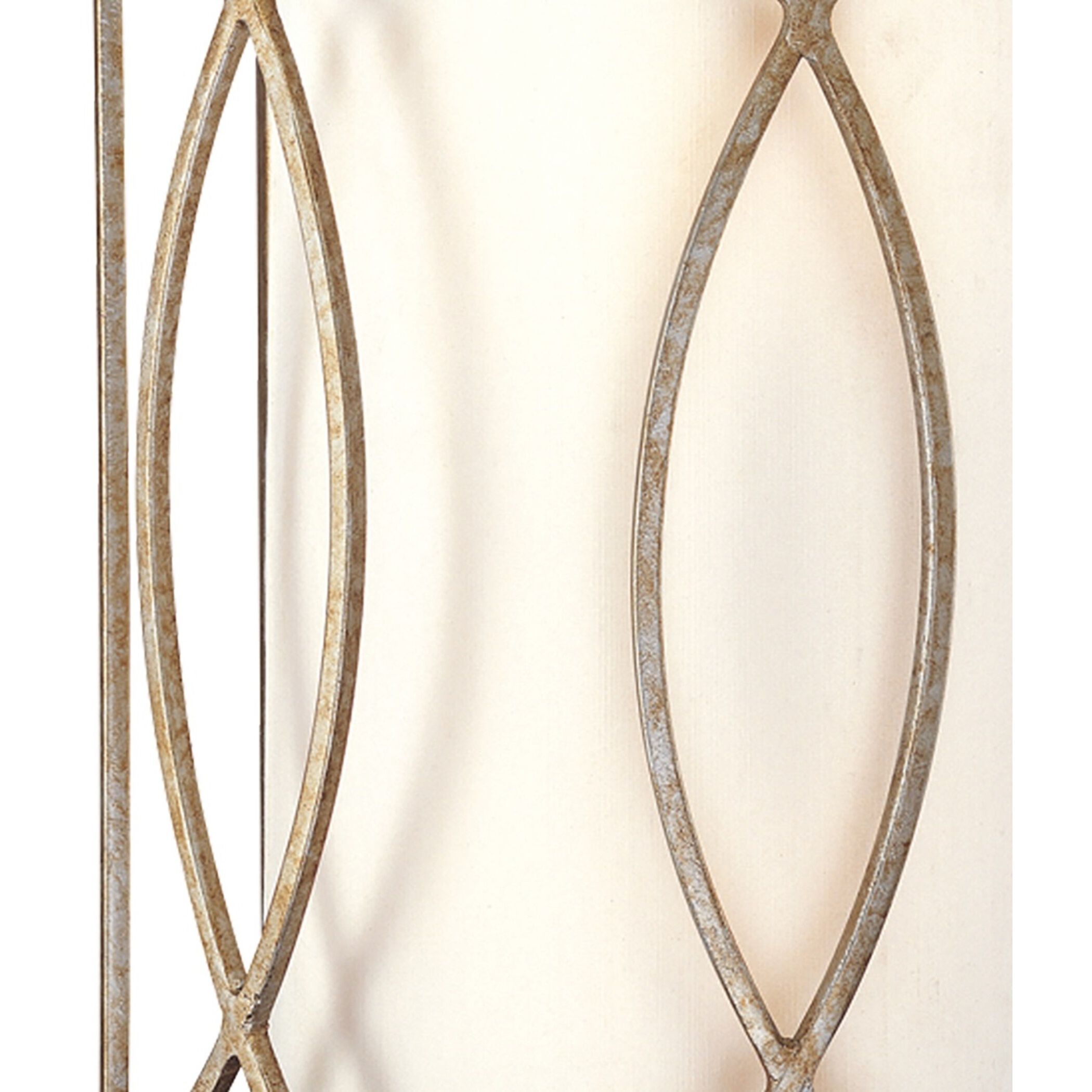 Sausalito 2 Light 10 inch Silver Gold Wall Sconce Wall Light