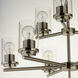 Corona 9 Light 28 inch Satin Nickel Multi-Tier Chandelier Ceiling Light in Clear