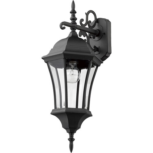 Wakefield 1 Light 24 inch Black Outdoor Wall Light