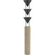 Versus 67.5 inch 180 watt Aged Steel Floor Lamp Portable Light in Steel Shade