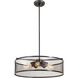 Gastown 5 Light 20 inch Graphite Net Pendant Ceiling Light