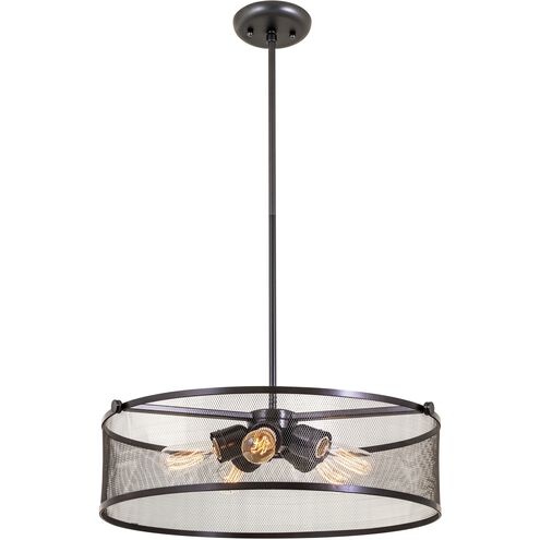 Gastown 5 Light 20 inch Graphite Net Pendant Ceiling Light