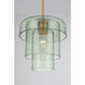 Velique 1 Light 11 inch Legacy Brass Pendant Ceiling Light