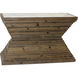 Summit Wood 54 inch Natural Brown and White Console