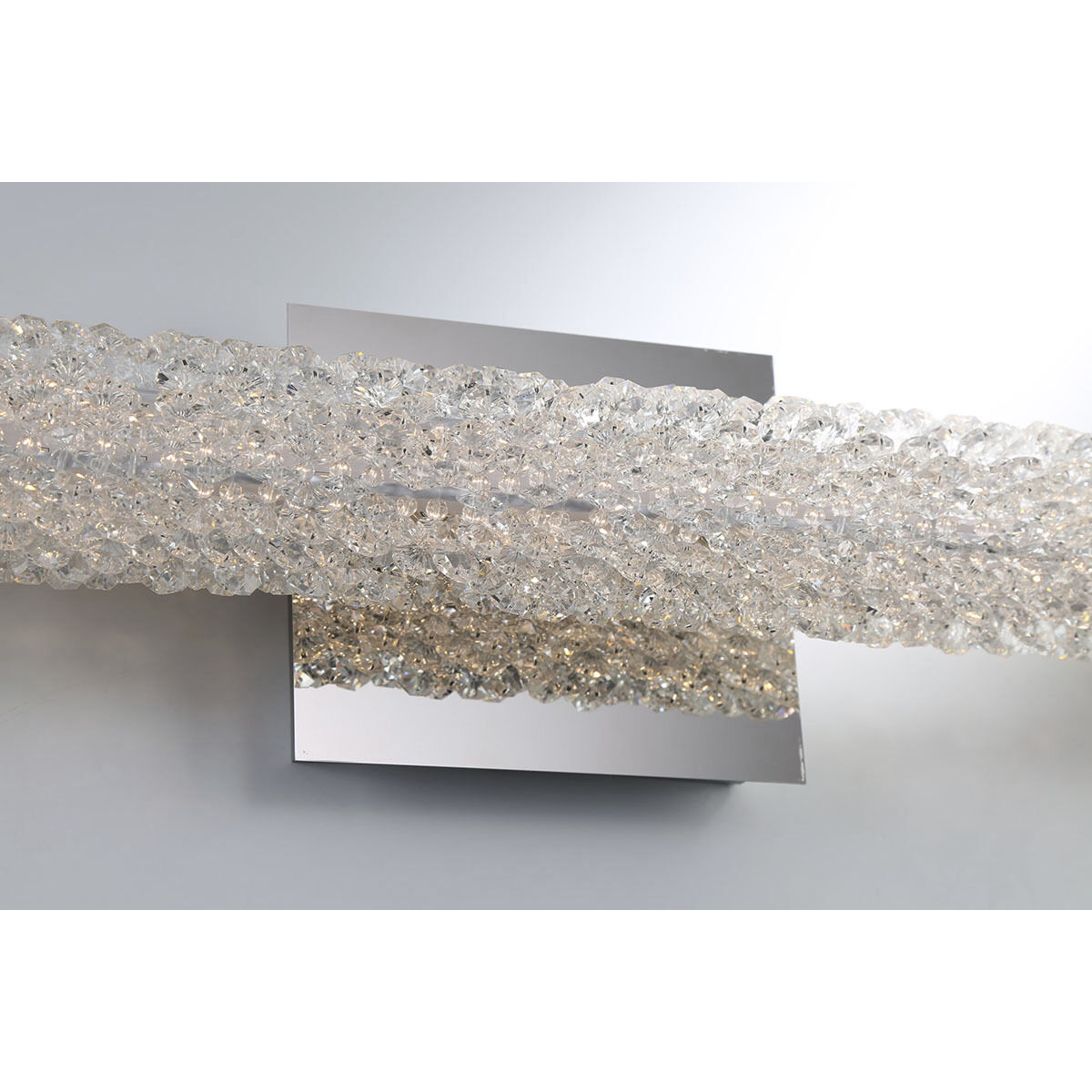 Sassi LED 18 inch Chrome Vanity Light Wall Light, Small