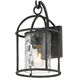 Del Mar 1 Light 14 inch Blacksmith Outdoor Wall Mount in Water