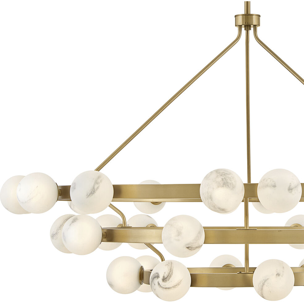 Fredrick Ramond FR41908LCB Selene LED 60 inch Lacquered Brass