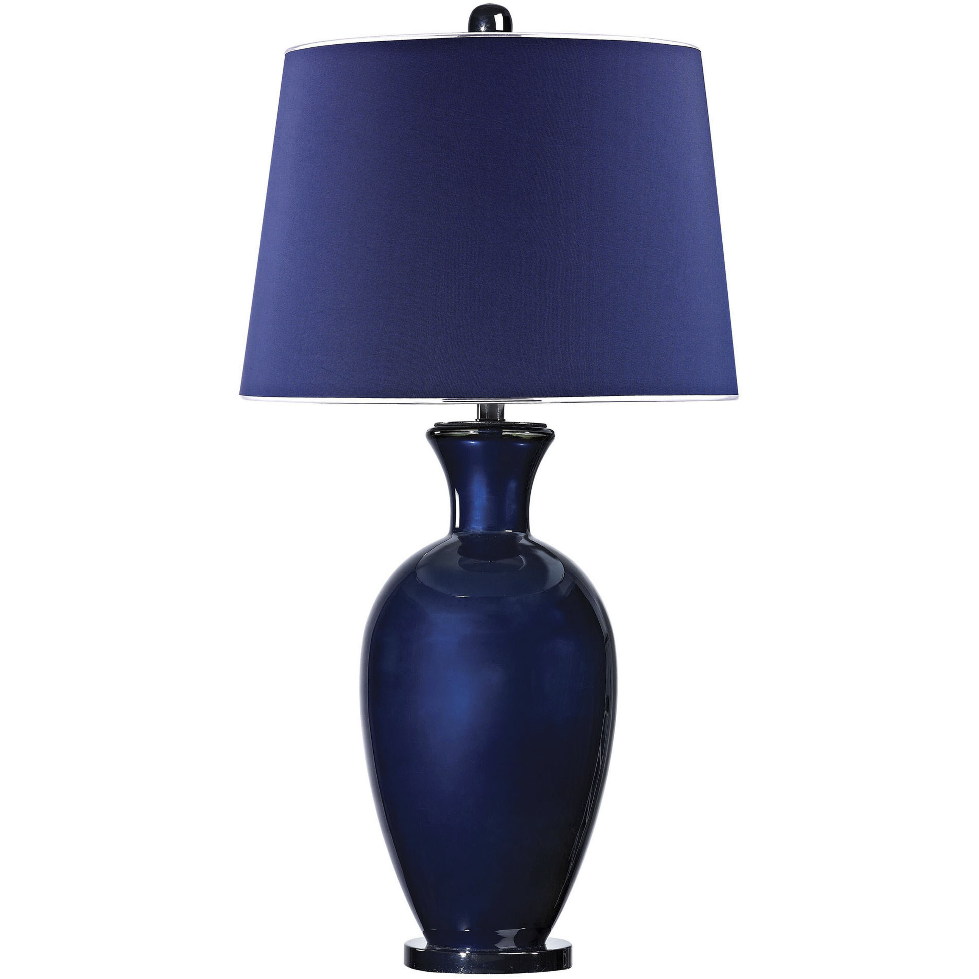 Helensburugh 34 inch 150 watt Navy with Black Nickel Table Lamp Portable Light