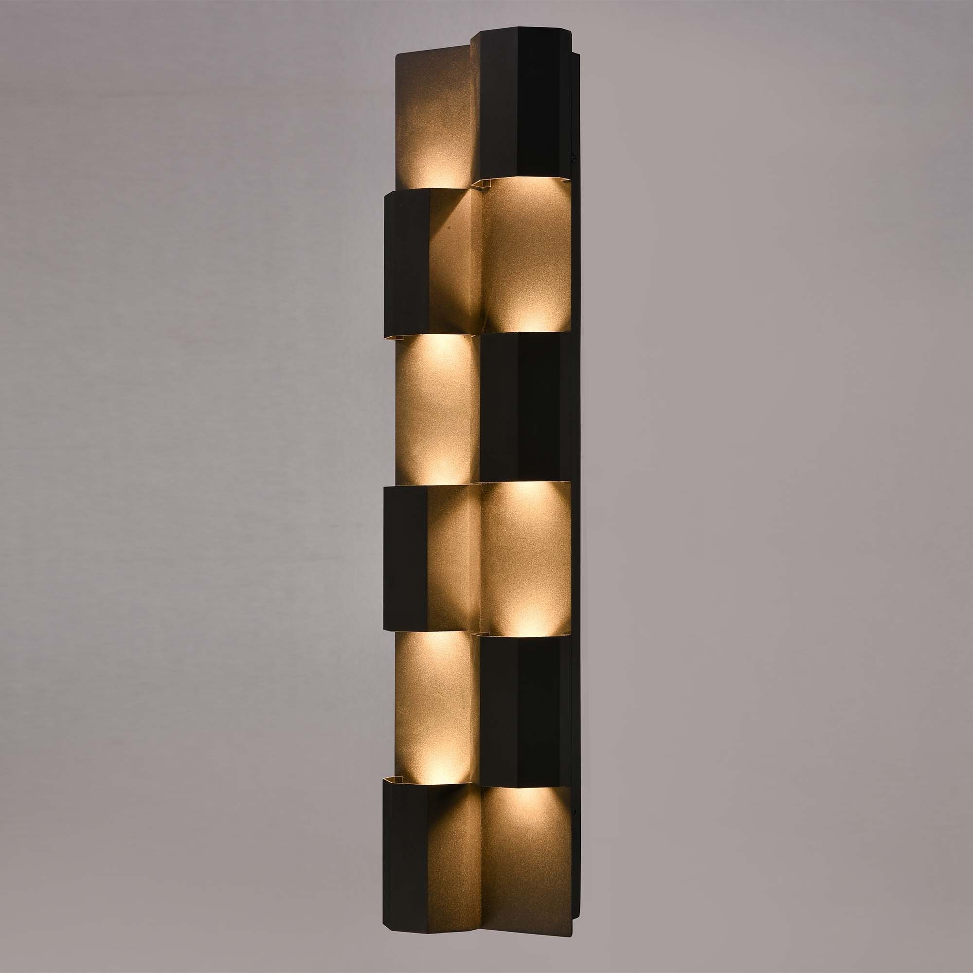 Skyline 1 Light 27 inch Charcoal Black Outdoor Sconce