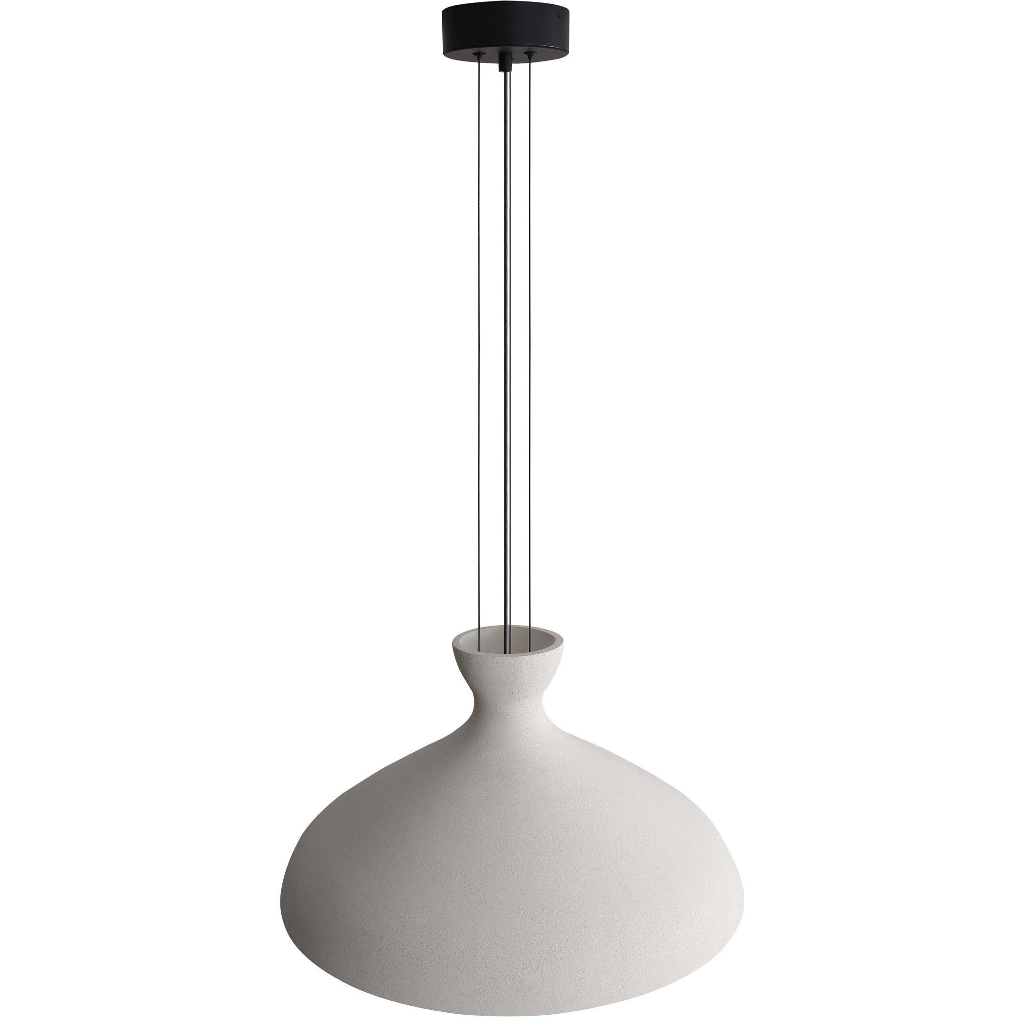 Aethera Pendant Ceiling Light in White Sandstone Cement