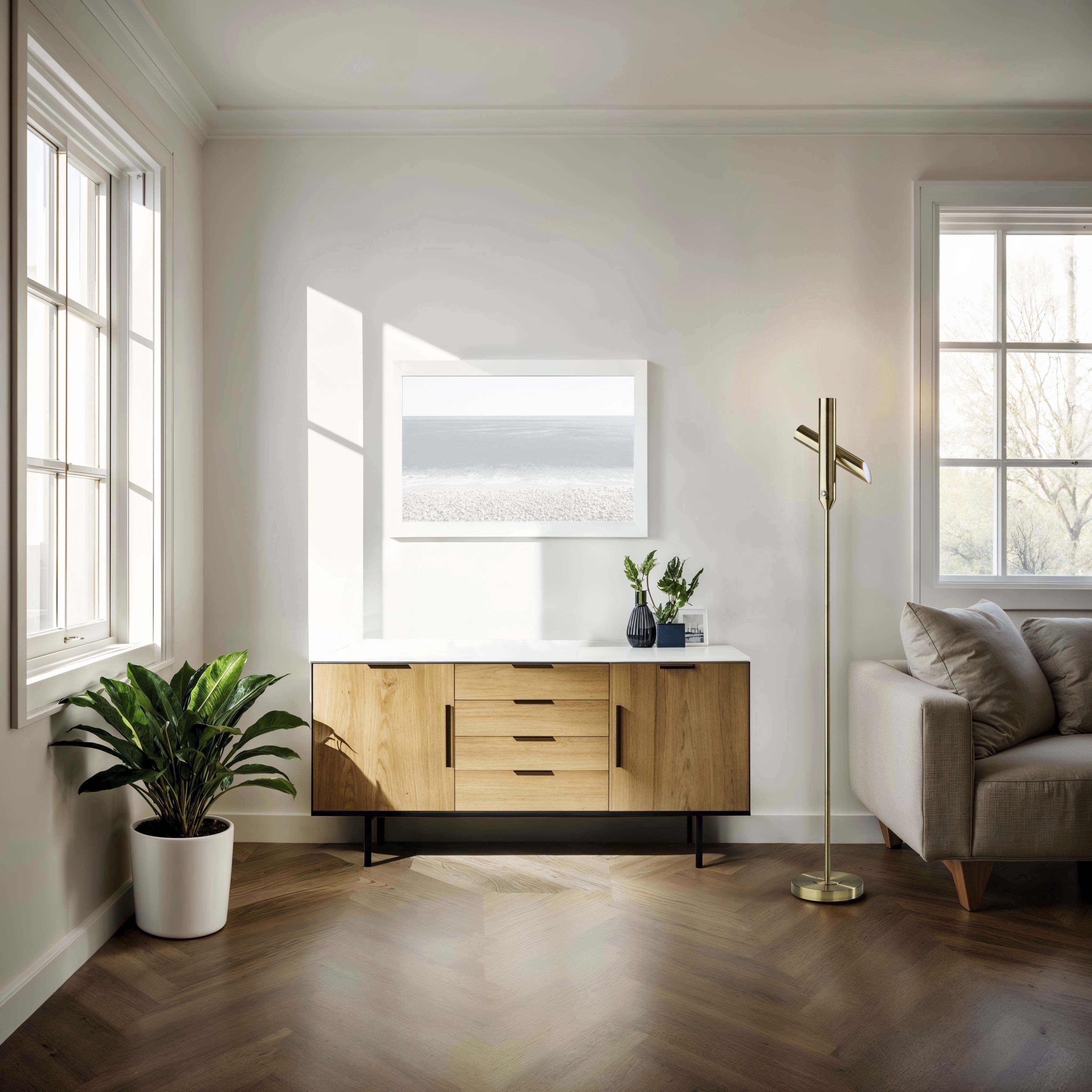 Vega 68 inch 24.00 watt Antique Brass Torchiere Portable Light