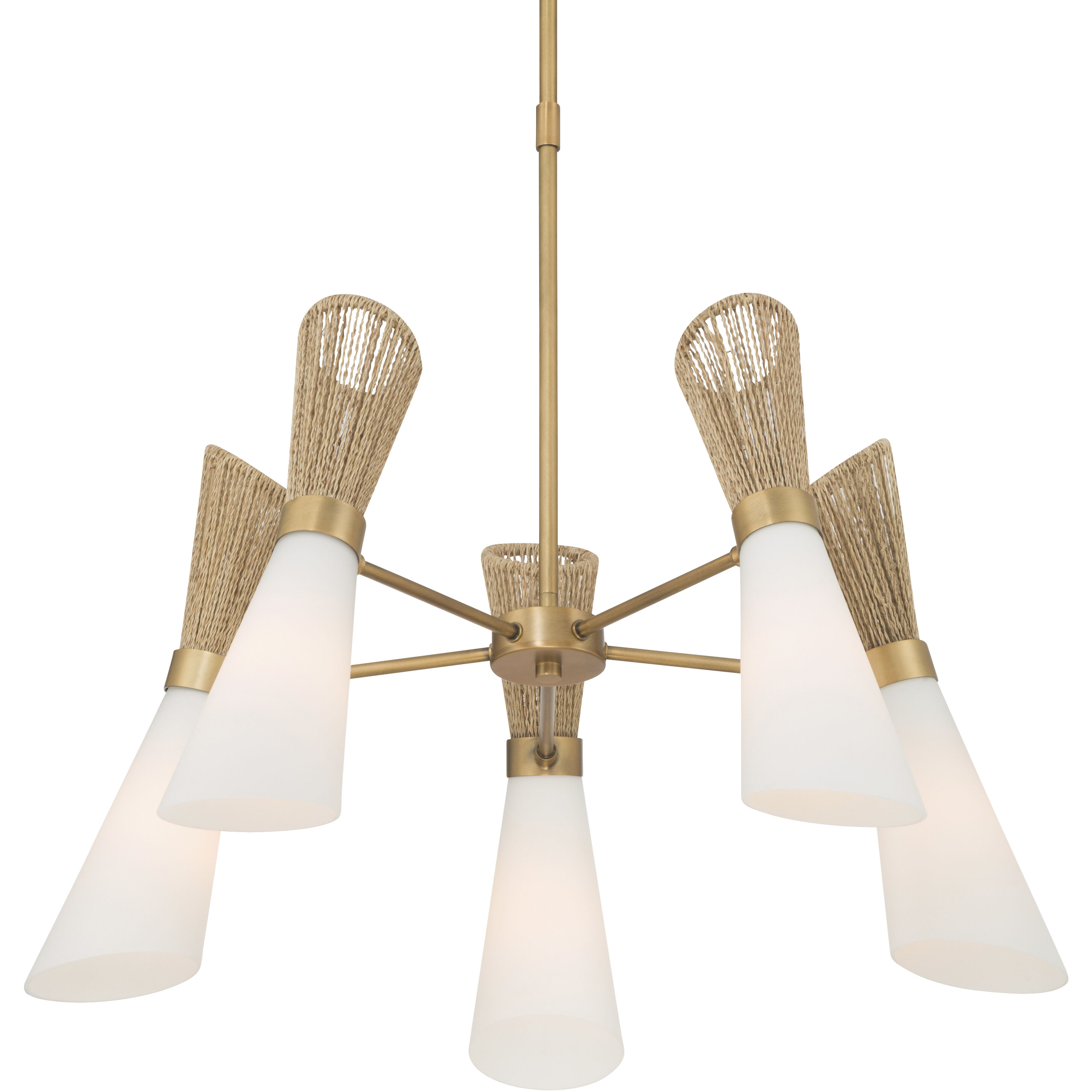 Vantrel 5 Light 26.25 inch Legacy Brass Chandelier Ceiling Light