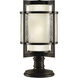 Singapore Moderne Outdoor 2 Light 24 inch Bronze Outdoor Adjustable Pier/Post Mount