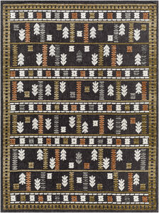 Lyna 86 X 60 inch Dark Grey Rug, Rectangle