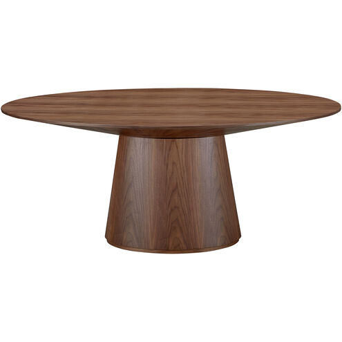 Otago 71 X 43 inch Brown Dining Table, Oval