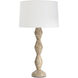 Crew 30 inch 150.00 watt Natural Stone Buffet Lamp Portable Light