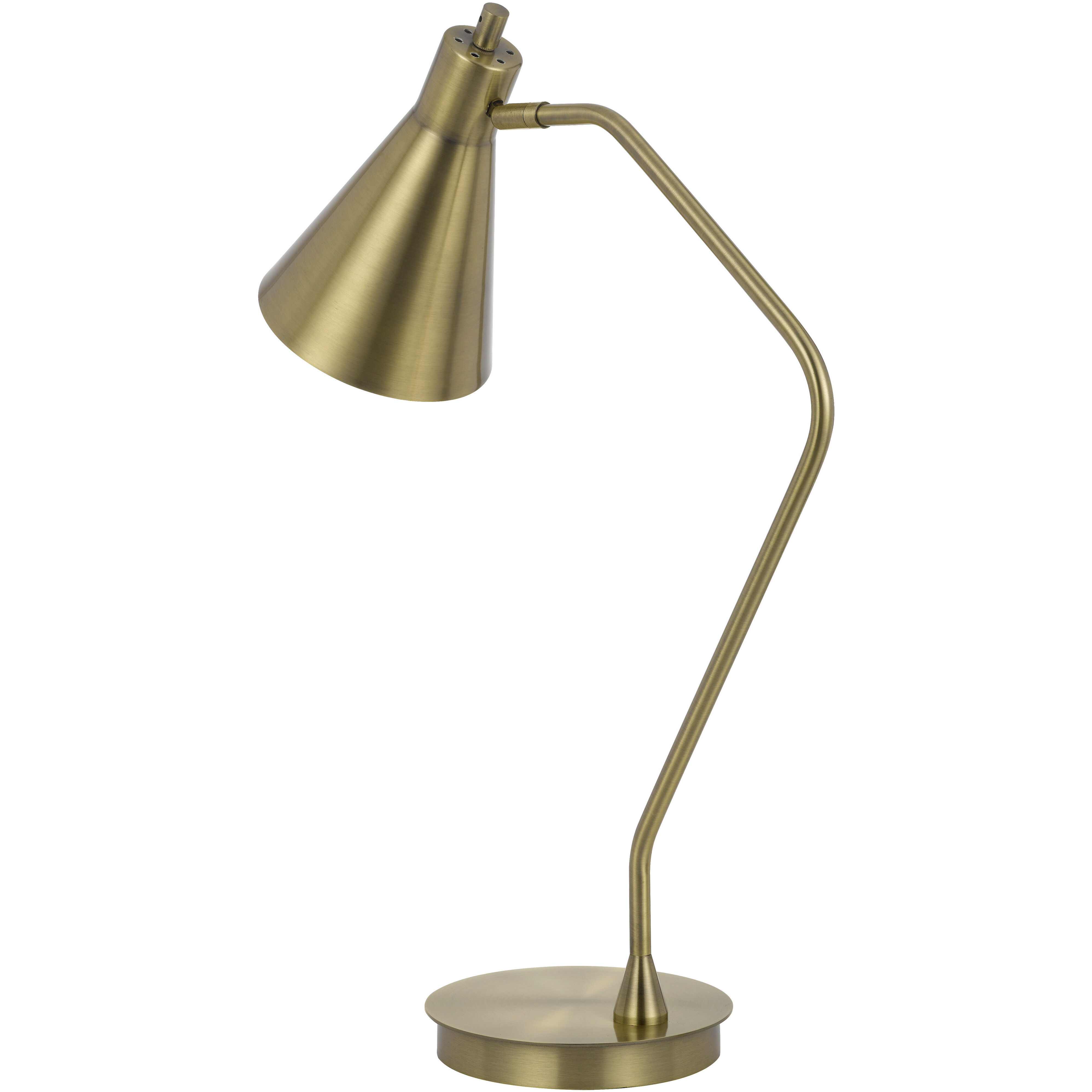 Capstone 24 inch 12.00 watt Antique Brass Table Lamp Portable Light
