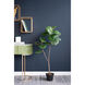 Potted Fiddle Leaf Tree Napoleon Bronze with Distressed Gold Leaf Faux Fiddle Leaf Tree
