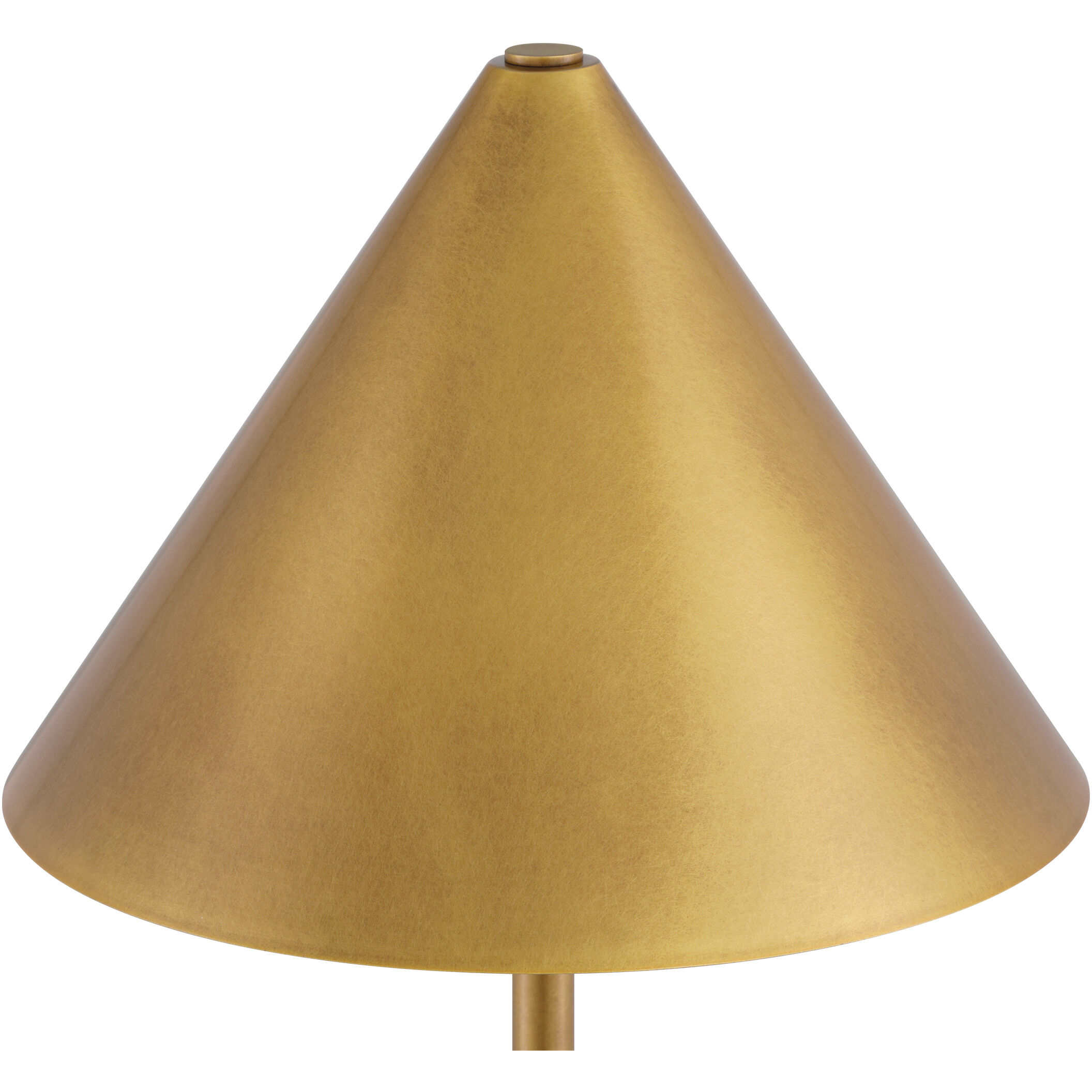 Journey 21 inch 1.5 watt Antique Brass/Green Cordless Table Lamp Portable Light